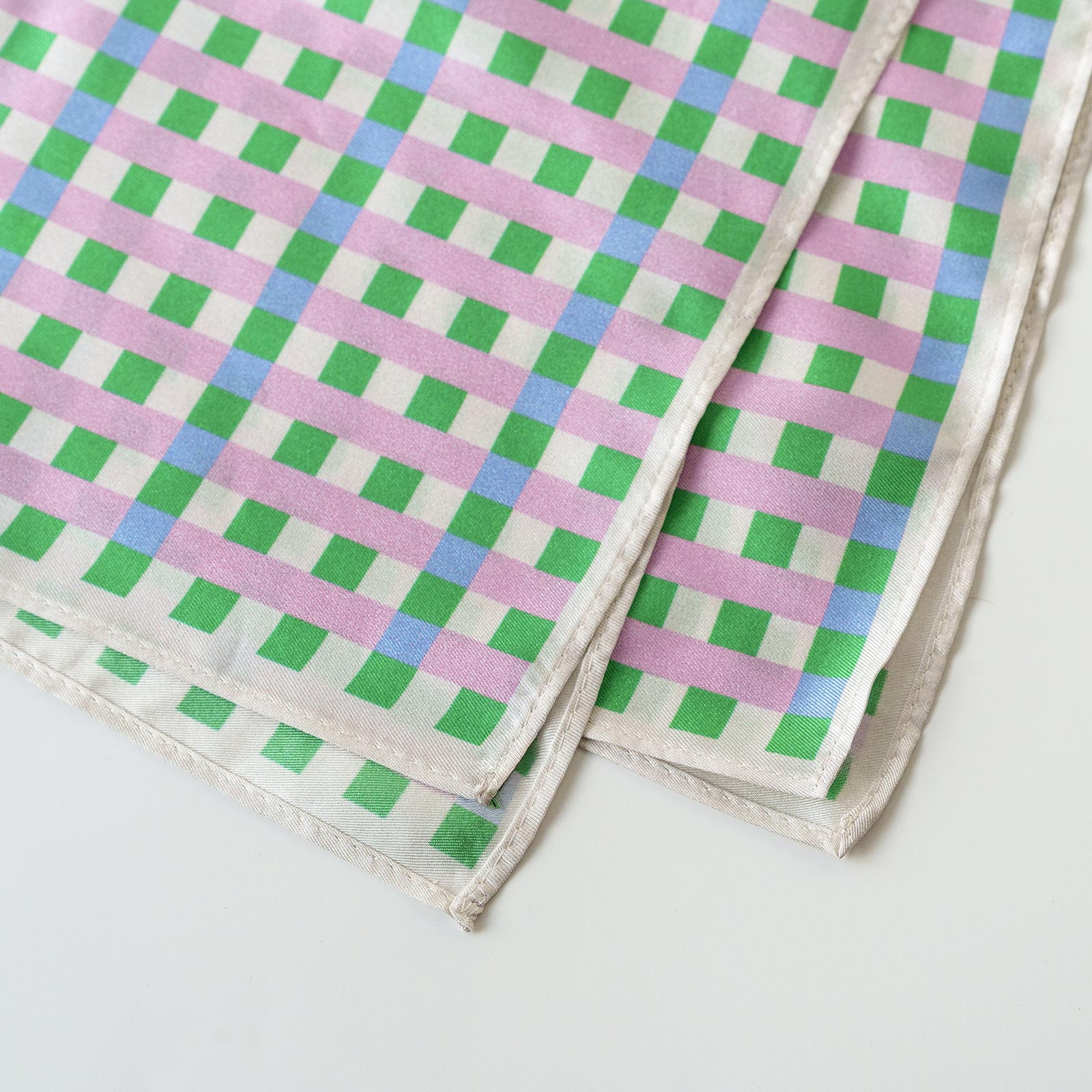 nightcap / scarf / chouchou:格子