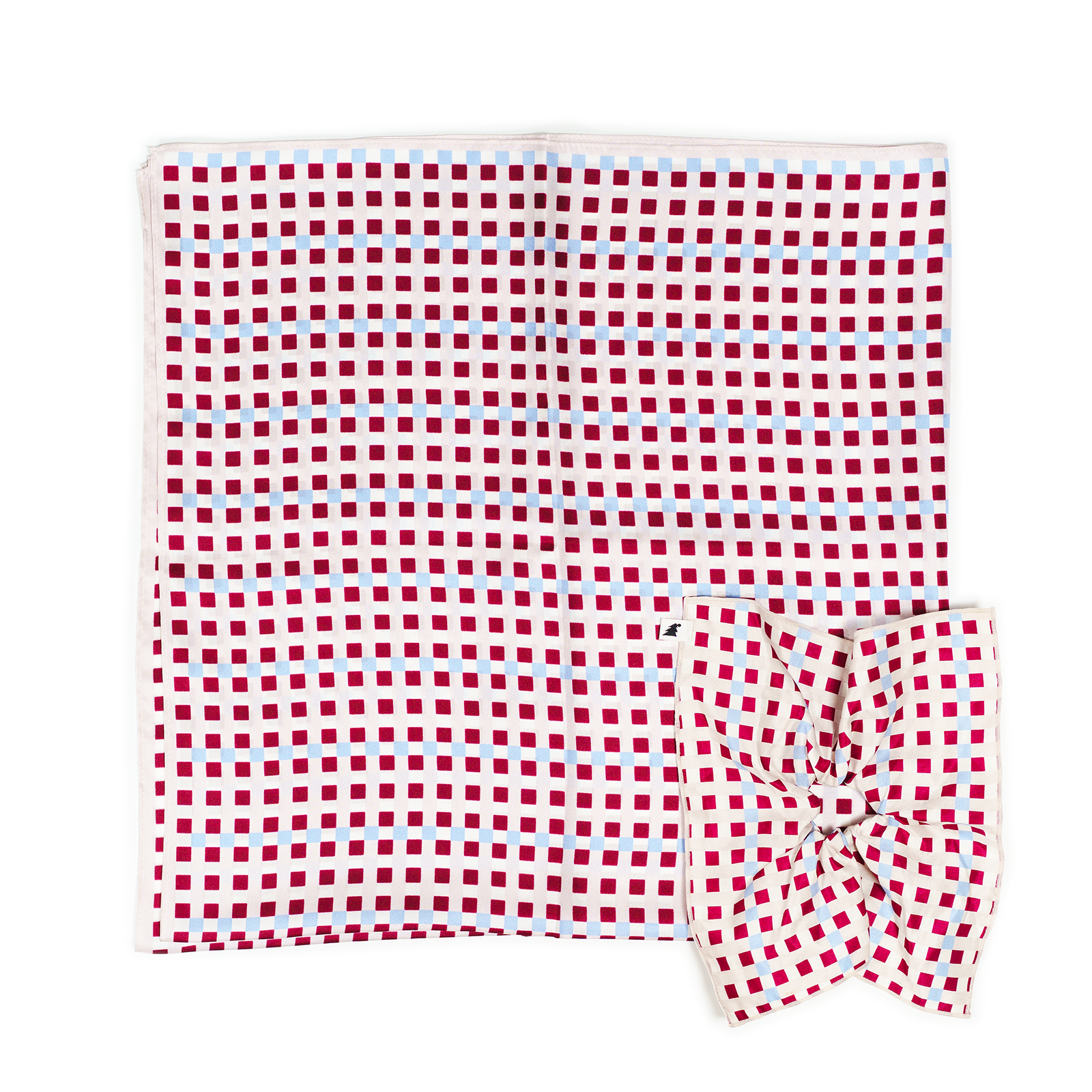 nightcap / scarf / chouchou:格子